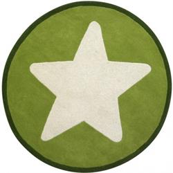 KidsConcept Børnetæppe Star grøn med stor stjerne